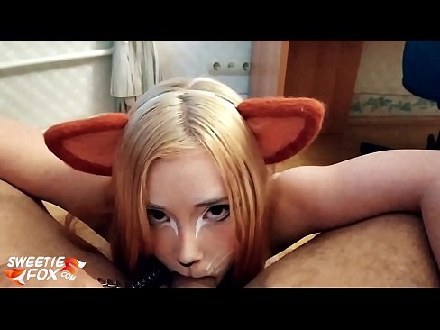 ❤️ Gitulon ni Kitsune ang dick ug cum sa iyang baba ️❌ Porno sa amon ❤